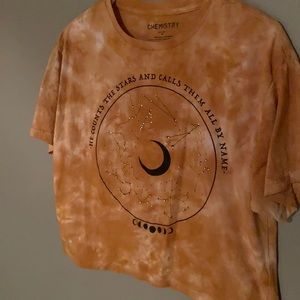 Tie dye cropped t shirt. Size medium